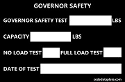Governor Safety
